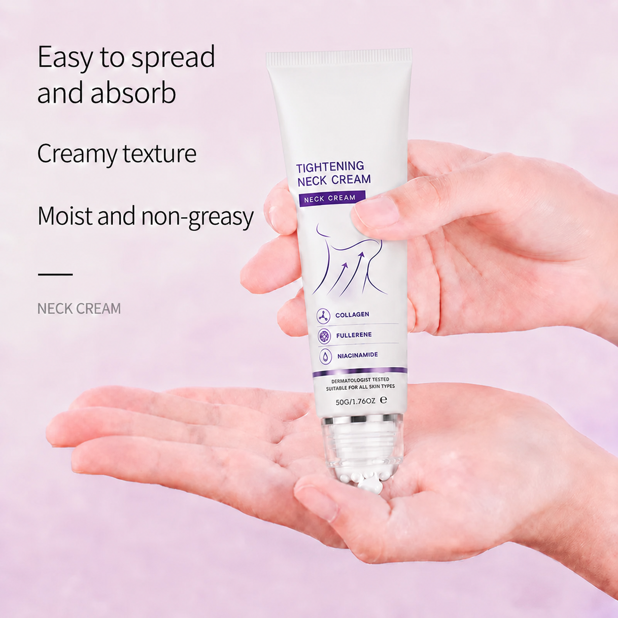 😍 Instant Neck Lift Cream — 🧴 Infused with Retinol & Hyaluronic Acid | Firms the Neck, Reduces Wrinkles & Double Chin